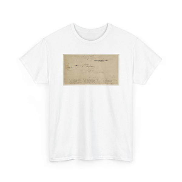 Frederic Edwin Church, American, - Sunset in the Hudson Valley, Hudson, New York - June 30, 1866 v5 - T-Shirt