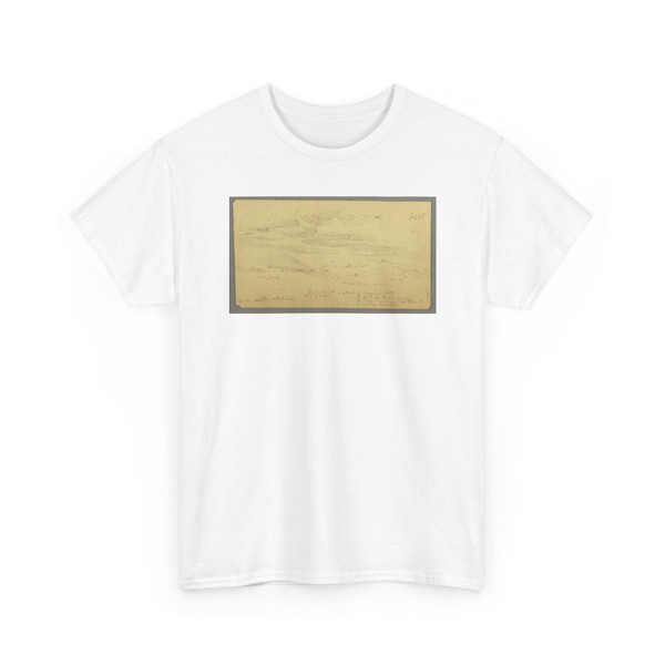 Frederic Edwin Church, American, - Summer Sunset over the Catskills, Hudson, New York - July 1866 v2 - T-Shirt