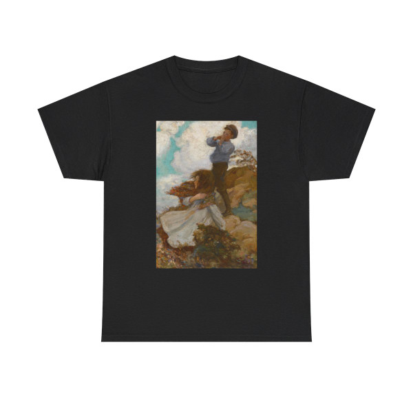 Two Children on a Windswept Hill, 1915 - T-Shirt