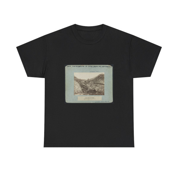 Battle-Field of Gettysburg--Dead Confederate Sharpshooter at Foot of Little Round Top I.E., Devil's Den (U.S. Civil War) T-Shirt