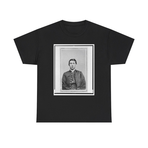 Charles Whittington, Sergeant Major, 7Th West Virginia Cavalry, Half-Length Portrait, Wearing Uniform, Seated, Facing Front (U.S. Civil War) T-Shirt