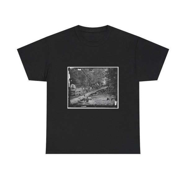 Chickahominy River, Va. Grapevine Bridge Built May 27-28, 1862, by the 5Th New Hampshire Infantry Under Col. Edward E. Cross (U.S. Civil War) T-Shirt
