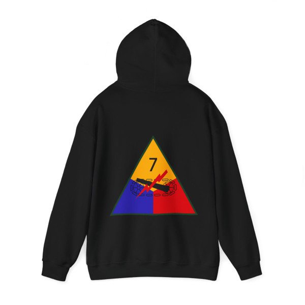7th Armored Division (U.S. Army) Back Print Hoodie