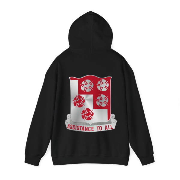 168 Engineer Battalion (U.S. Army) Back Print Hoodie