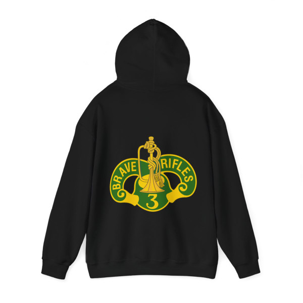 3 Cavalry Regiment 2 (U.S. Army) Back Print Hoodie