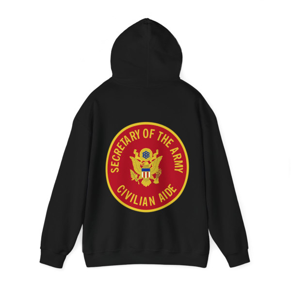Civilian Aide to the Secretary of the (U.S. Army) Back Print Hoodie