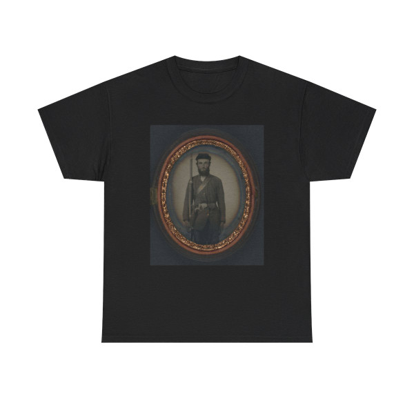 Unidentified Soldier in Uniform With Musket and Holstered Bayonet (U.S. Civil War) T-Shirt