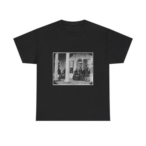 Fort Monroe, Va. Officers and Ladies on Porch of a Garrison House (U.S. Civil War) T-Shirt