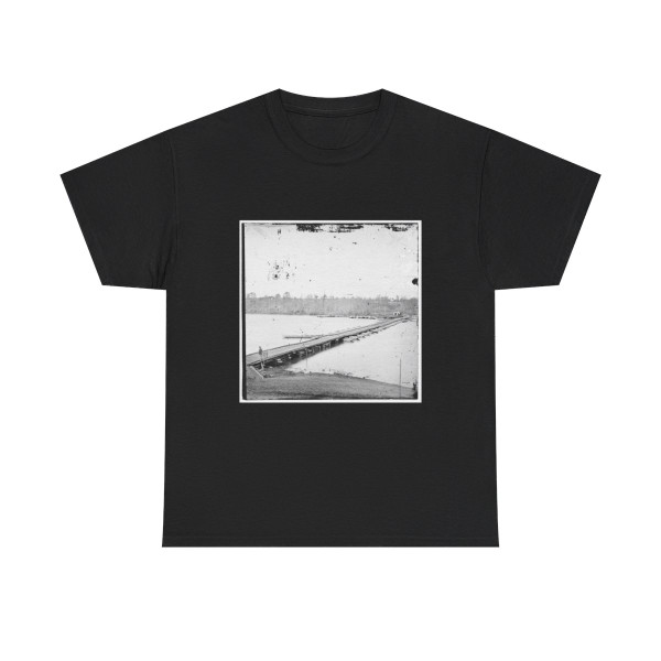 Pontoon Bridge Across the James River-2 (U.S. Civil War) T-Shirt