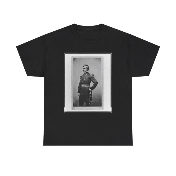 Nathaniel P. Banks, Three-Quarter Length Portrait, Wearing Military Uniform, Standing, With Left Hand on Sword, Facing Left (U.S. Civil War) T-Shirt