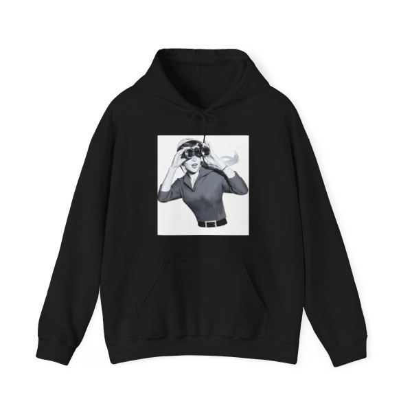 Looking with her Binoculars - Hoodie