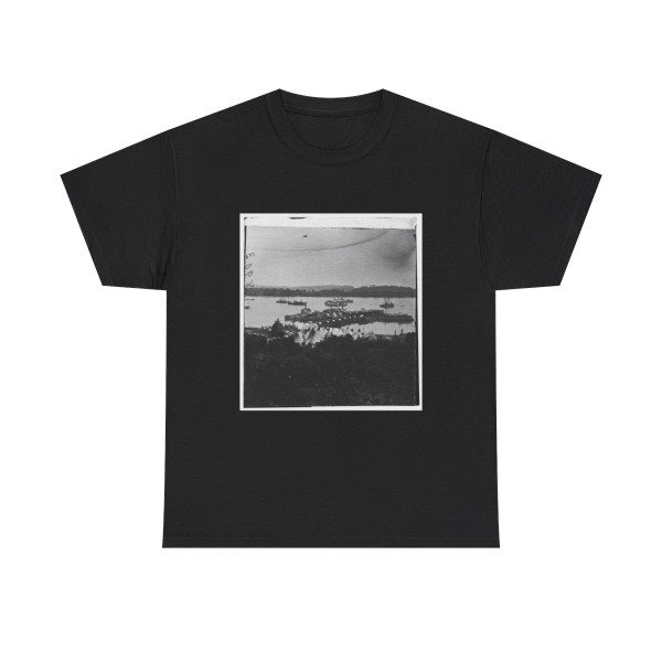 Belle Plain Landing, Virginia. View of Camp and Transports. (Lower Landing). Photo Taken Near Bull Bluff -2 (U.S. Civil War) T-Shirt