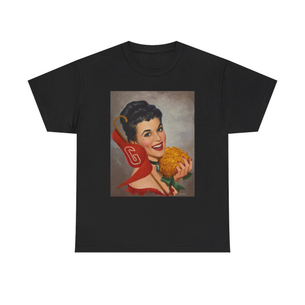 Woman with Pennant - T-Shirt