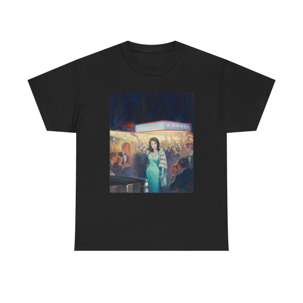 Starlet by Car in Front of Theater, story illustration - T-Shirt
