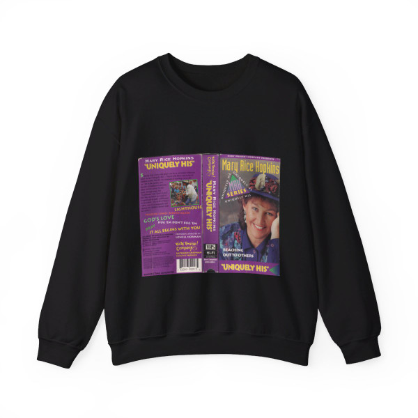 MARY RICE HOPKINS UNIQUELY HIS (VHS COVER) Crewneck Sweatshirt