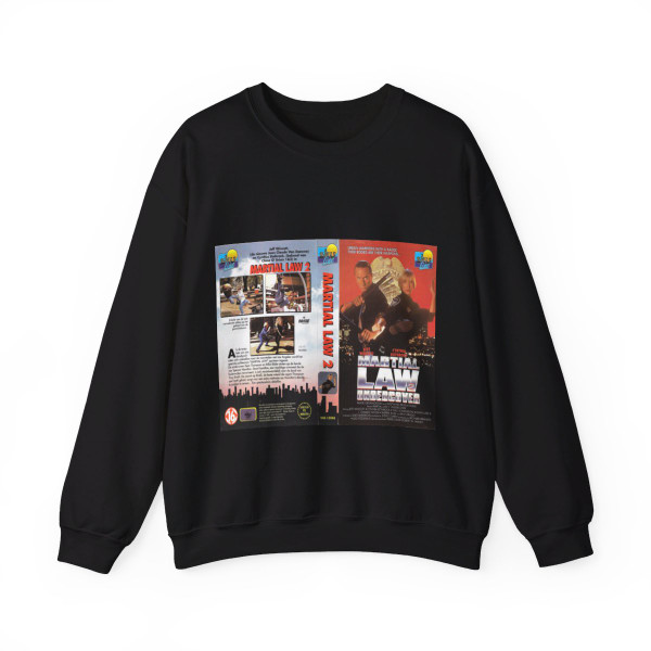 MARTIAL LAW 2 UNDERCOVER (VHS COVER) Crewneck Sweatshirt