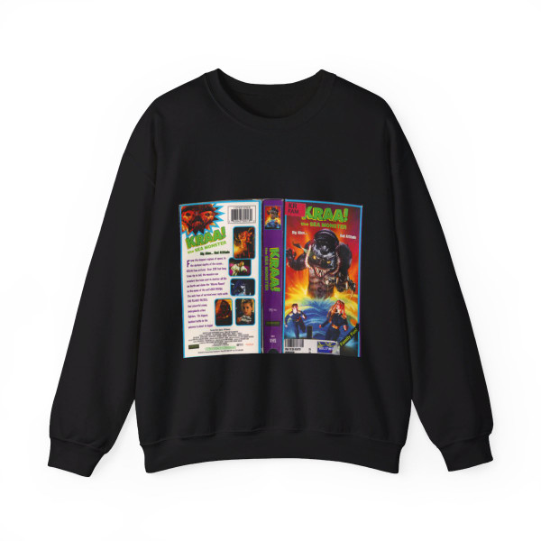 KRAA THE SEA MONSTER (VHS COVER) Crewneck Sweatshirt