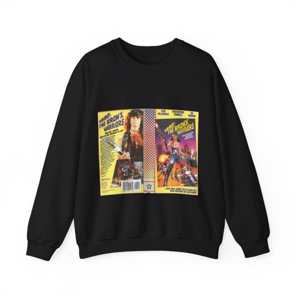 1990 THE BRONX WARRIORS VERSION2 (VHS COVER) Crewneck Sweatshirt