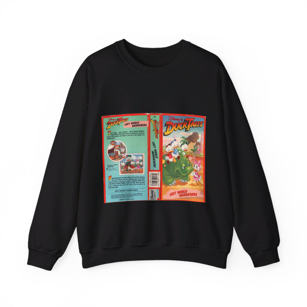 DUCK TALES LOST WORLD WANDERERS (VHS COVER) Crewneck Sweatshirt