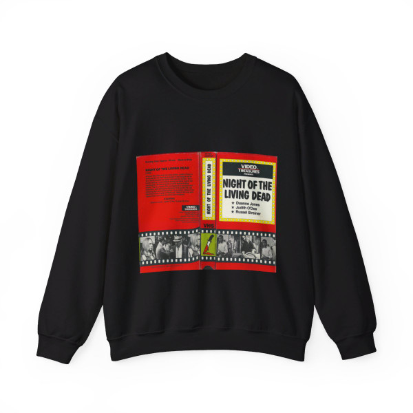 NIGHT OF THE LIVING DEAD VIDEO TREASURES (VHS COVER) Crewneck Sweatshirt