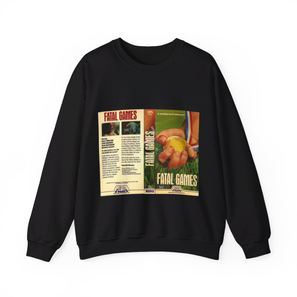 FATAL GAMES MEDIA (VHS COVER) Crewneck Sweatshirt