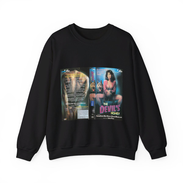 THE DEVILS HONEY LUCIO FULCI (VHS COVER) Crewneck Sweatshirt