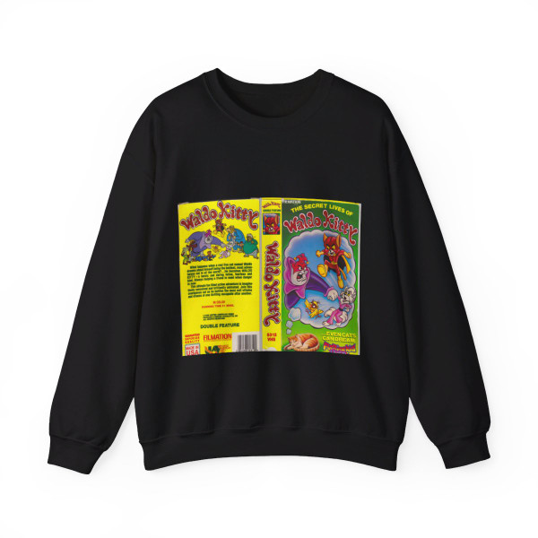 THE SECRET LIVES OF WALDO KITTY (VHS COVER) Crewneck Sweatshirt