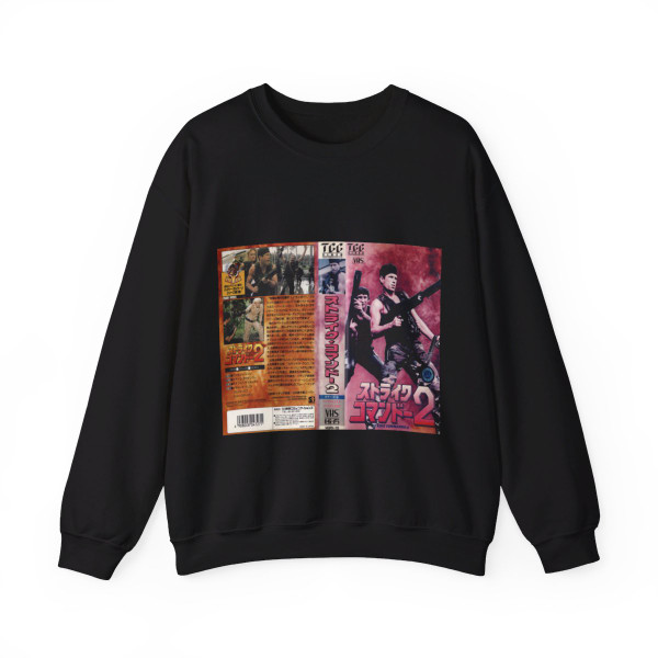 STRIKE COMMANDO 2 (VHS COVER) Crewneck Sweatshirt