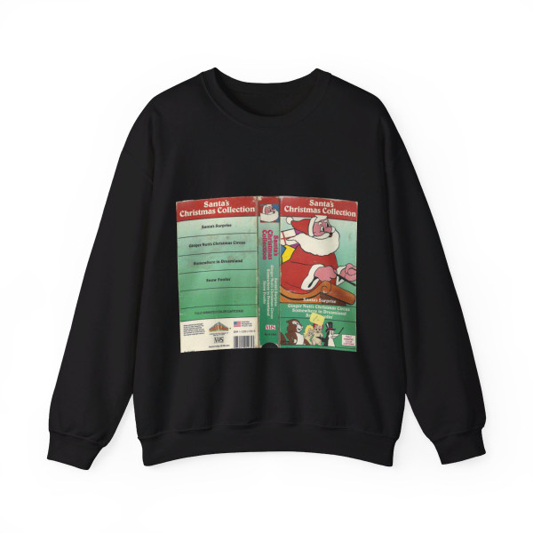 SANTAS CHRISTMAS COLLECTION KIDS KLASSICS (VHS COVER) Crewneck Sweatshirt