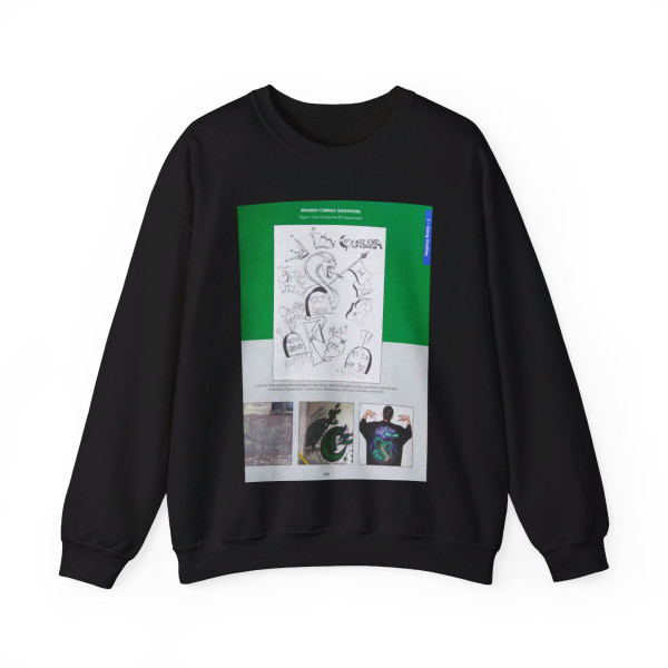 The Chicago Gang Book Page 153 - Insane Spanish Cobras Identifiers - Crewneck Sweatshirt