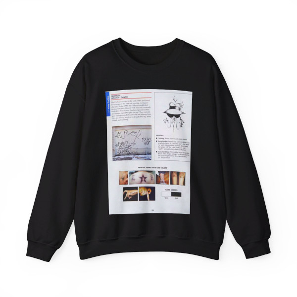 The Chicago Gang Book Page 132 - Pachucos Identifiers - Crewneck Sweatshirt