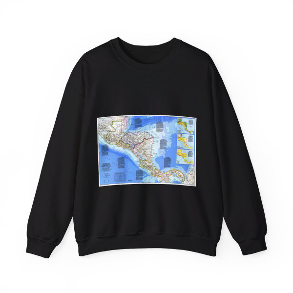 Central America (1986) (Map) Crewneck Sweatshirt