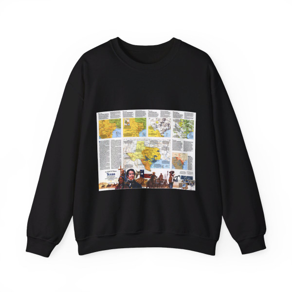 USA - Texas 2 (1986) (Map) Crewneck Sweatshirt