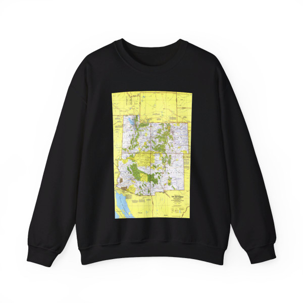 USA - Southwest 1 (1977) (Map) Crewneck Sweatshirt