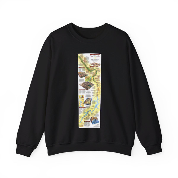 Egypt's Nile Valley- The South (1995) (Map) Crewneck Sweatshirt