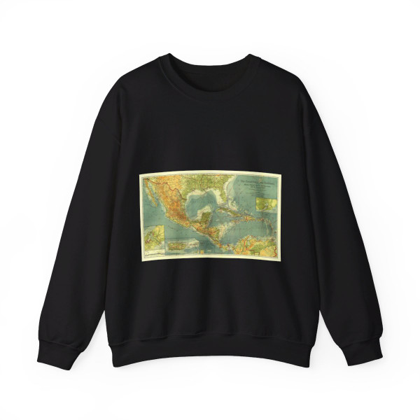 Central America and the West Indies (1922) (Map) Crewneck Sweatshirt