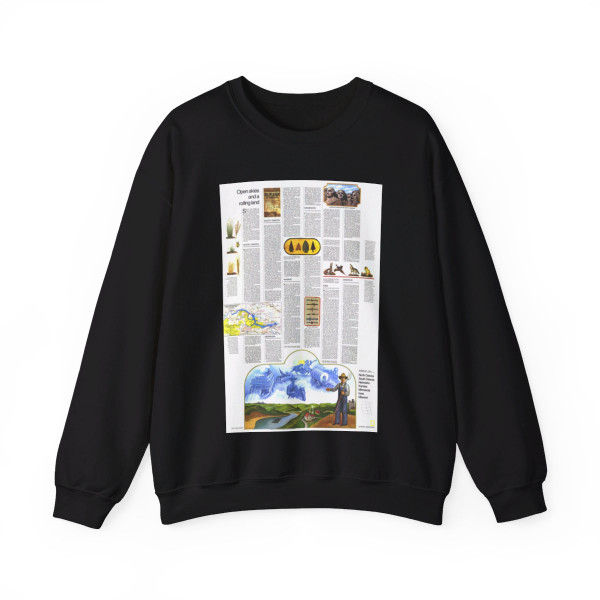 USA - North Central States 2 (1974) (Map) Crewneck Sweatshirt