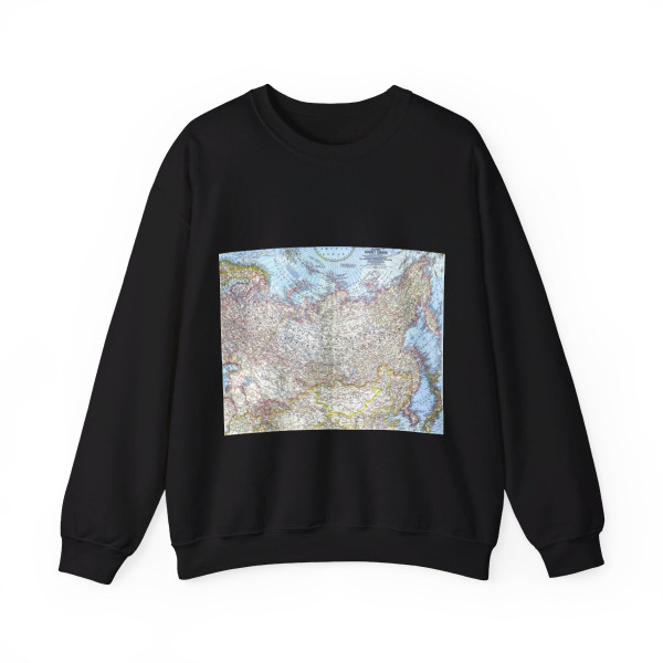 Russia - Eastern Soviet Union (1967) (Map) Crewneck Sweatshirt