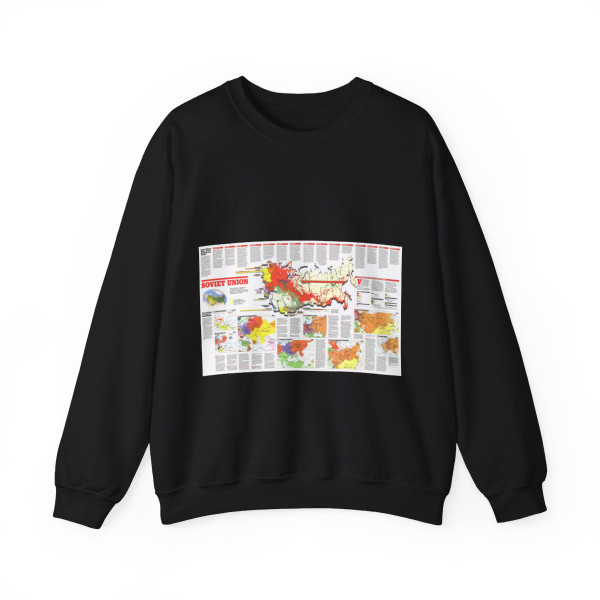 Russia - Soviet Union 2 (1990) (Map) Crewneck Sweatshirt