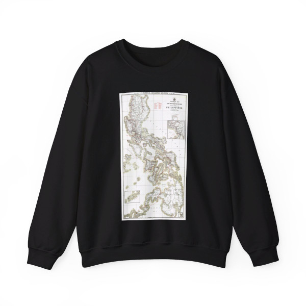 Philippines, The 1 & 2 (1902) (Map) Crewneck Sweatshirt