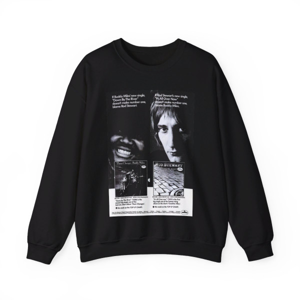 Rod Stewart 1970 (Music Poster) Crewneck Sweatshirt