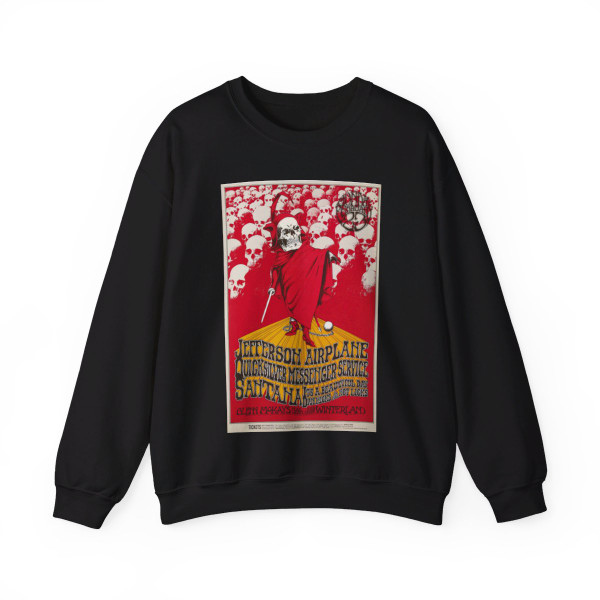 Jefferson Airplane 1970 (Music Poster) Crewneck Sweatshirt