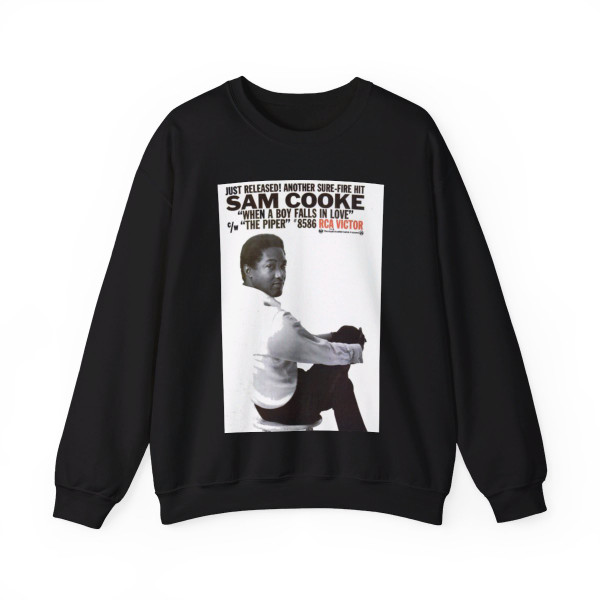 Sam Cooke 1965 (Music Poster) Crewneck Sweatshirt