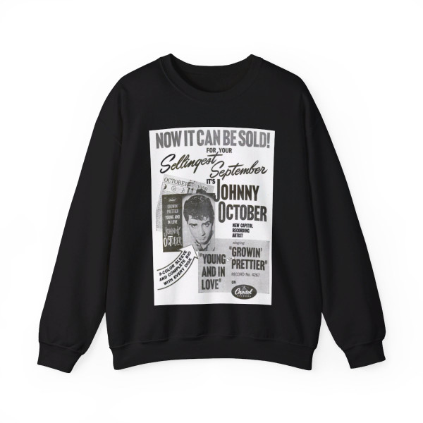 Johnny October 1959 (Music Poster) Crewneck Sweatshirt