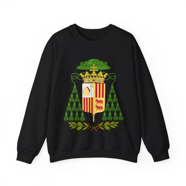 Historical Coat of Arms of Ecclesiastic Co-Prince of Andorra - Crewneck Sweatshirt