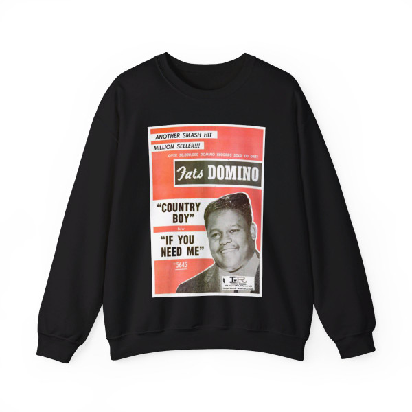 Fats Domino 1960 (Music Poster) Crewneck Sweatshirt