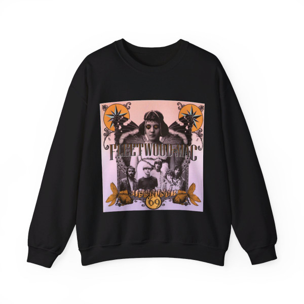 Fleetwood Mac - 1969 (Music Poster) Crewneck Sweatshirt