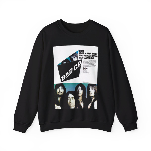 Bad Company 1974 II (Music Poster) Crewneck Sweatshirt