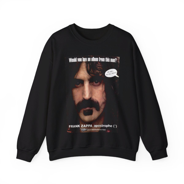 Frank Zappa - Apostrophe 1974 (Music Poster) Crewneck Sweatshirt