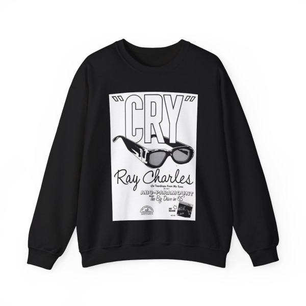 Ray Charles - Live 1965 (Music Poster) Crewneck Sweatshirt